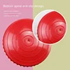 16cm Yoga Ball PVC Inflatable Massage Point Half Fit Ball Balance Trainer Stabilizer GYM Pilates Fitness Balancing Massage Ball 3