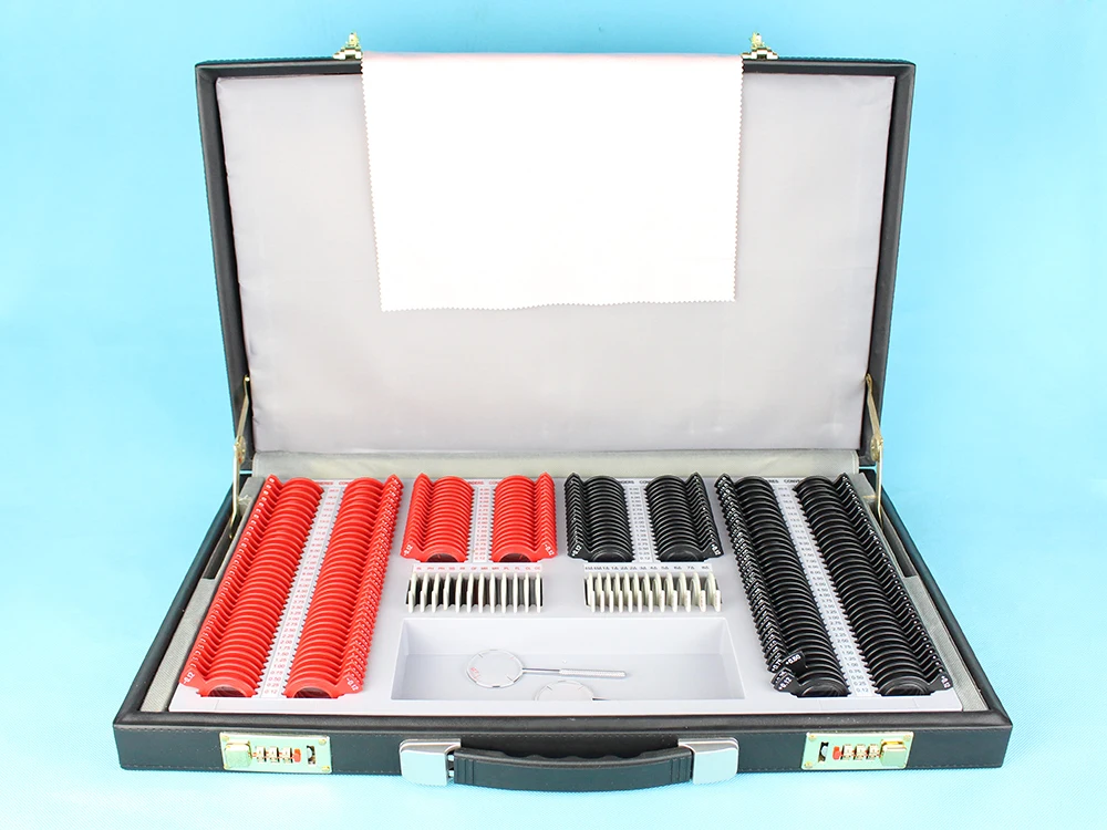 A-Grade 232 Trial lens case Optical trial lens set Plastic rim Leather case High quality