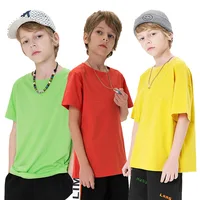 Boys T Shirt for Kids 2 3 4 5 6 7 8 9 10 11 12 13 14 Years 2024 Cotton Summer Top Green Yellow Red Baby Toddler Clothes Korean 1