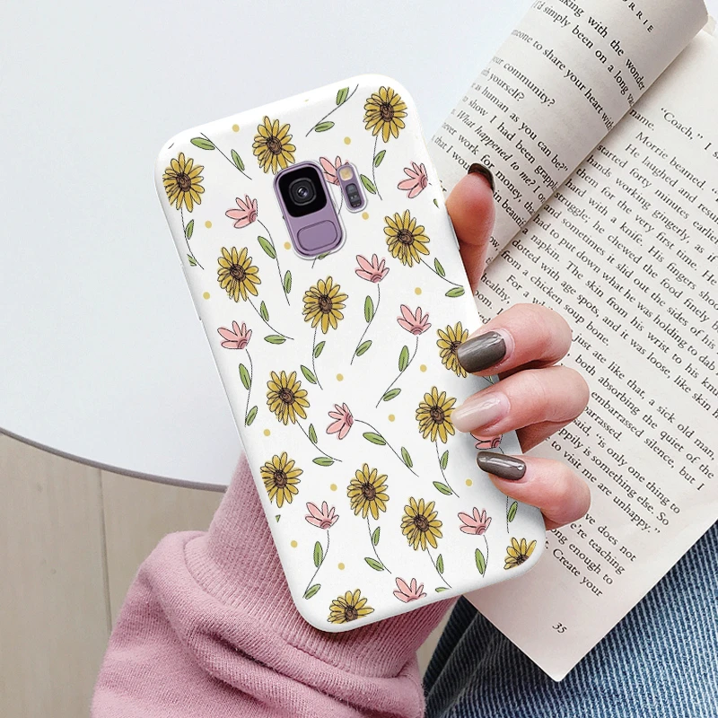 Adorable Sunflower Soft Bumper Case - Painted Design