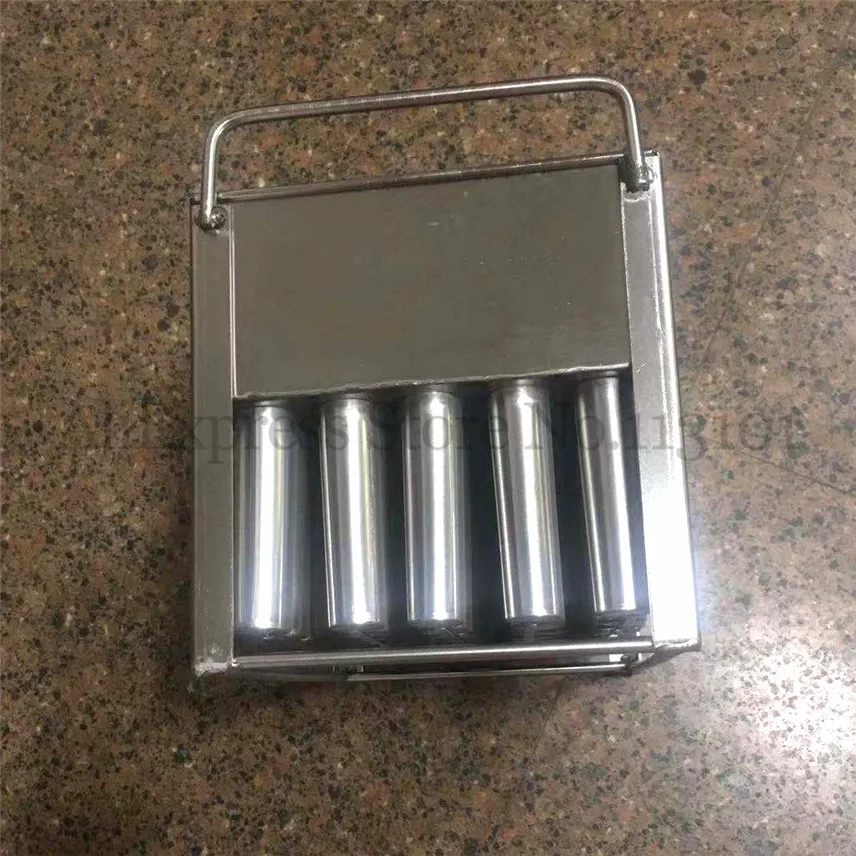 Cylinder Ice Pop Mold Column Ice-lolly Popsicle Mould Full Stainless Steel Great DIY Tool 40 Cells In One 3