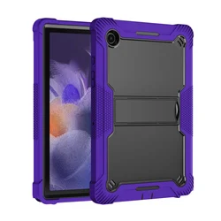 Durable Protective Armor Stand Tablet Case with Kickstand for Tab S9 11inch (Purple Black)
