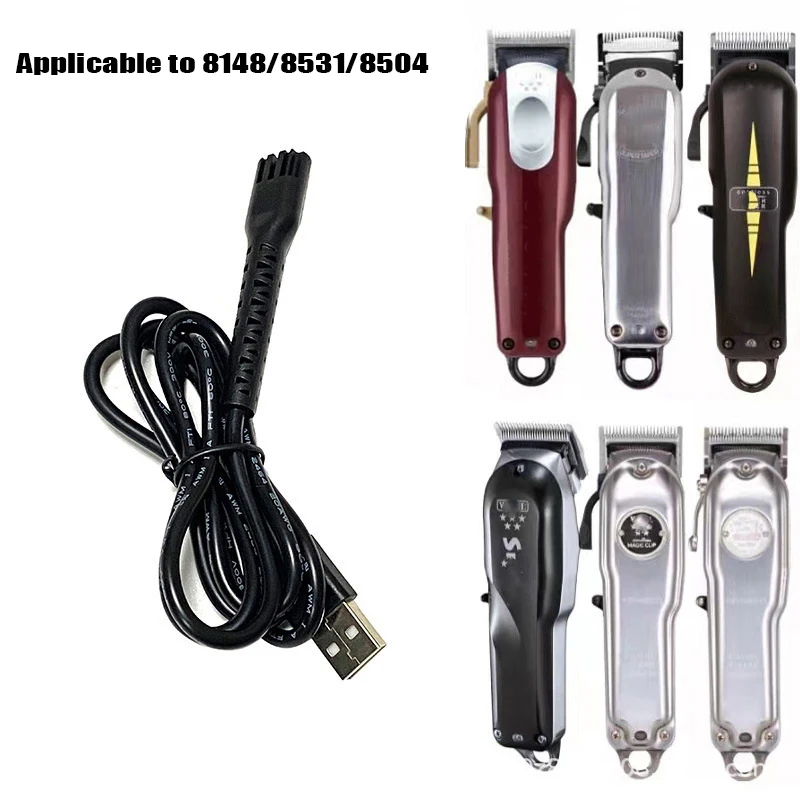 5V USB Charging Cable Adapter Cord Electric Hair Clippers Power Supply For 8148/8591/8504 Electric Clipper Accessories oem charging port flex cable part replacement for iphone xs 5 8 inch