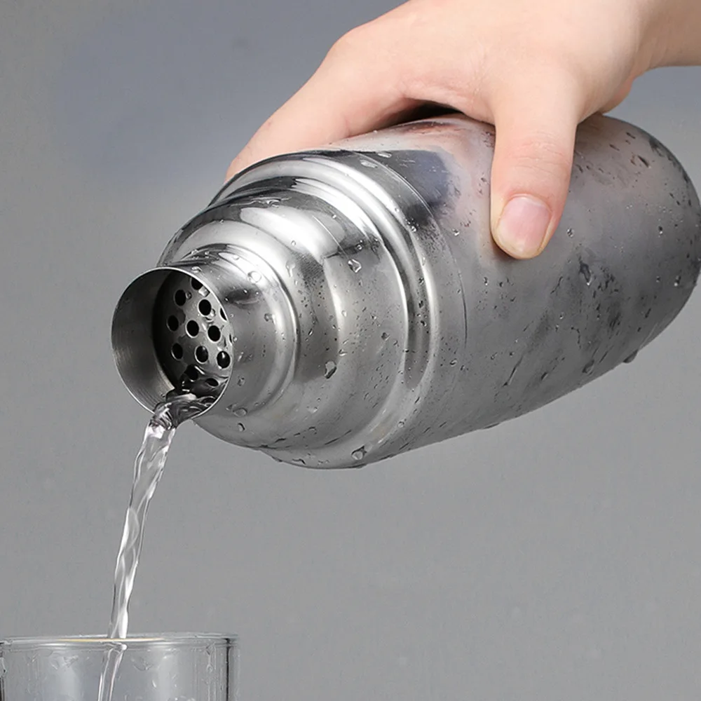 

Stainless Steel 350/550/750ml Bar Set Cocktail Shaker Mixer Wine Martini Boston Shaker For Bartender Drink Party Barware Tools