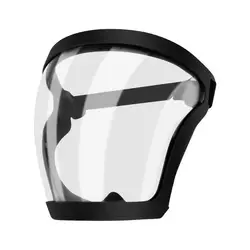 Sports Face Shield Goggles - Windproof Full Face Mask with Tactical Eye Protection and Anti - Splash Transparent Design (1 or 4 Pack) (Black - 1pcs)