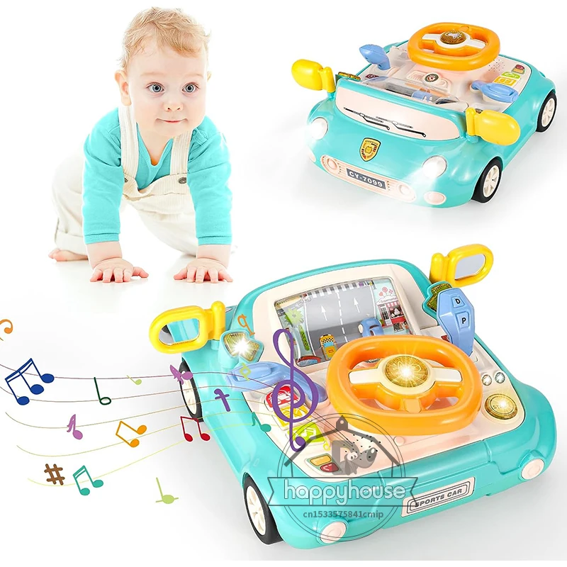

Kids Steering Wheel Toy Baby Infant Musical Pretend Play Driving Toys 6-12-18 Months Toddlers Educational Learning Sensory Toys
