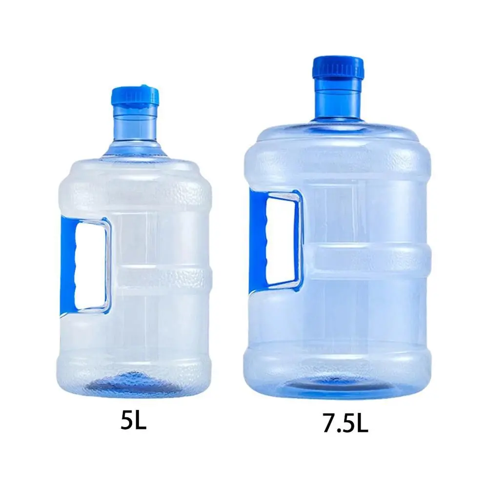 5L/7.5L Empty Pure Water Bottle Jug Reusable Mineral Water Container Outdoor Car Storage Bucket Food Grade Dispenser Barrel water bottle