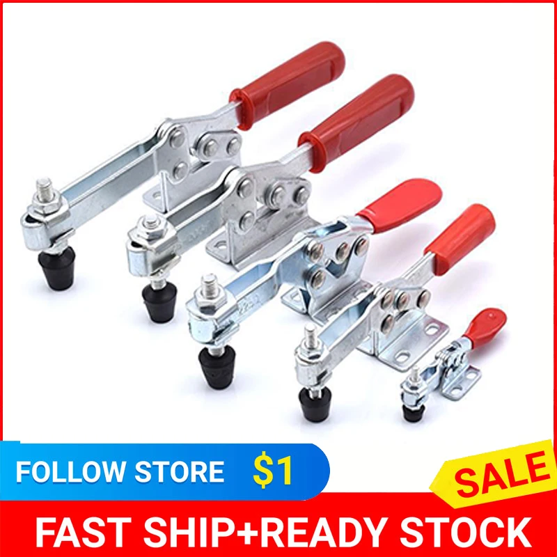 1 Piece Manual Woodworking Clamp Horizontal Hinge Clamp Quick Release