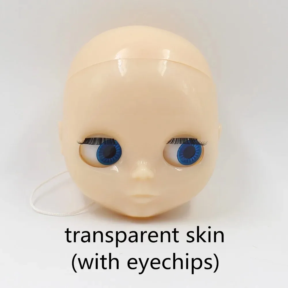 DBS 브라이스 인형 맞춤형 얼굴 DIY 인형용 헤어 없는 대머리 인형, 두피가 느슨하게 되어있어 조립되지 않음