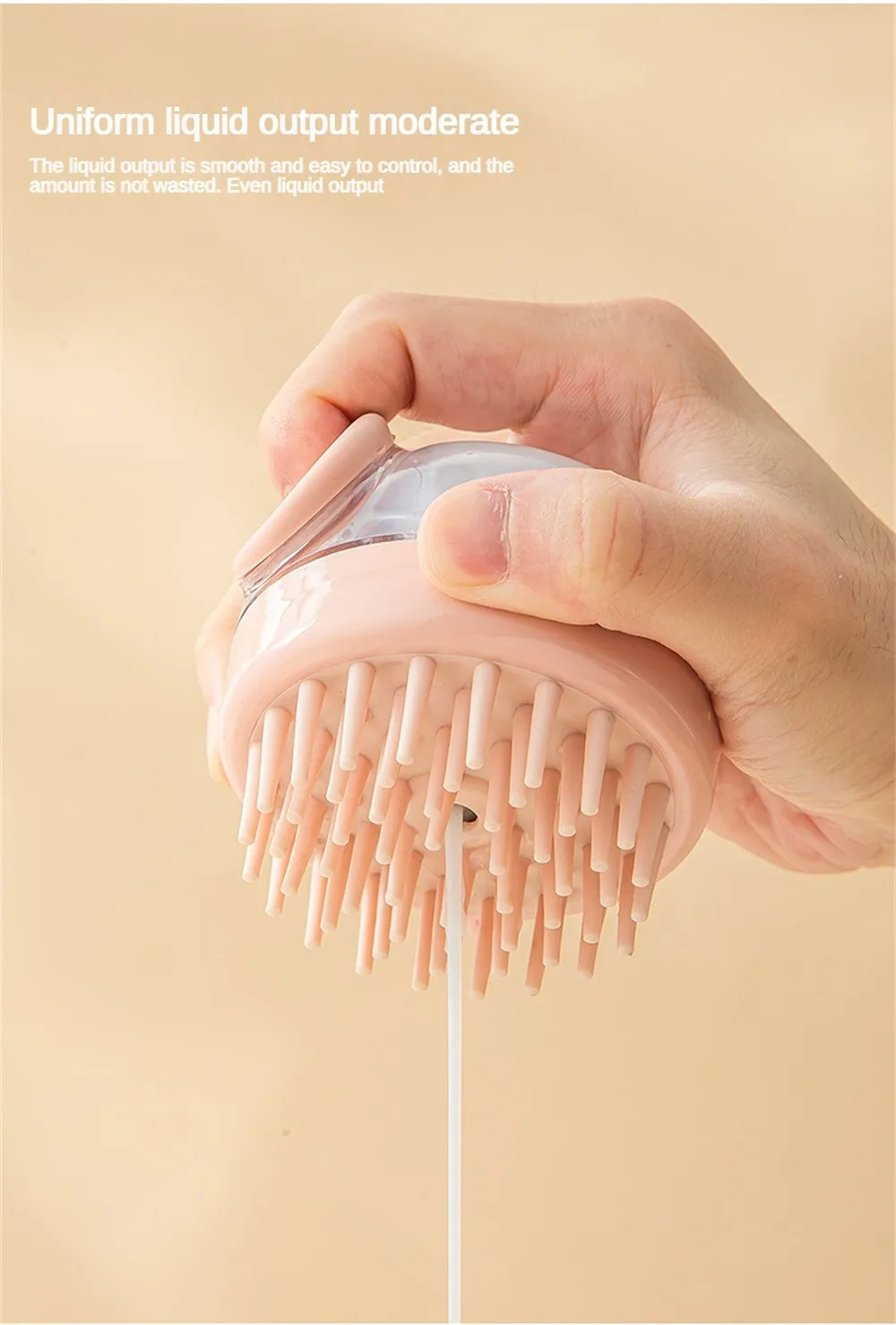 Description Picture 6 of item1~5PCS Manual Head Scalp Care Massage Shampoo Brush Slimming Comb Cleaning Shower Bath Exfoliate Remove Dandruff Promote Hair