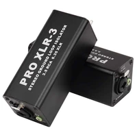 PRO XLR-3 Professional Stereo Ground Loop Isolator 3.5 RCA 6.35 XLR Audio Noise Filter Noise Suppressor Isolator For PC 2