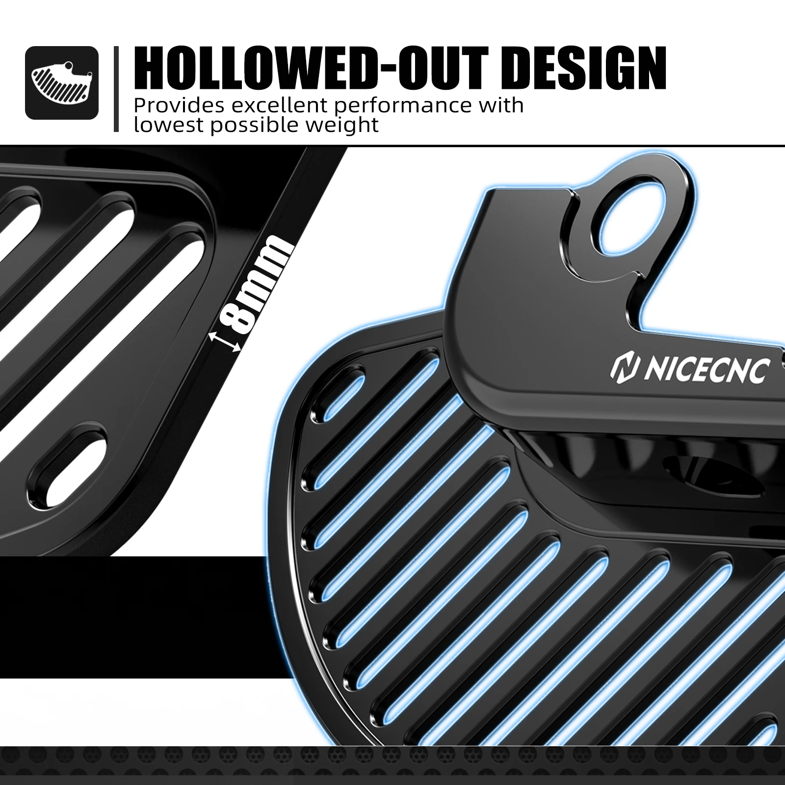 NICECNC Vorderer Bremsscheibenschutz für KTM 300 EXC 2024-2025, 125 SX, 450 SX-F, 350 EXC-F 2016-2025, 450 XCF-W, 500 XCW, 300 XC TPI, 250 SX – Detail 2