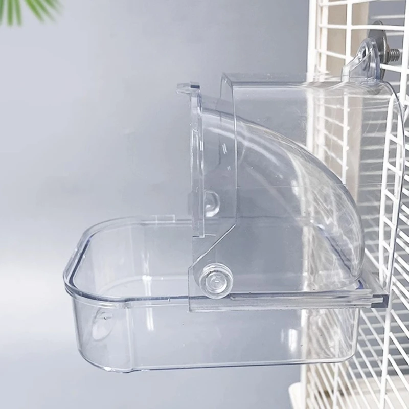 Bird Bath Tub for Parakeets, Mounted on Birdcages, Nonspill