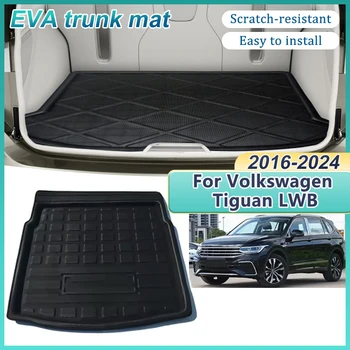 Tappetino per bagagliaio per auto per Volkswagen VW Tiguan L LWB Allspace MK2 2016 ~ 2024 Tappetino protettivo per tappeti Boot Cargo Liner Tappetini Vassoio Accessori
