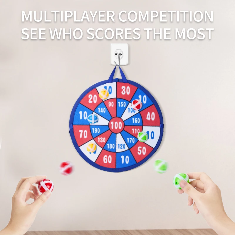Kid Basketball hoops Dartboard Set With Adhesive Balls Indoor Outdoor Sports Toys Games For Children Christmas Present Birthday 5