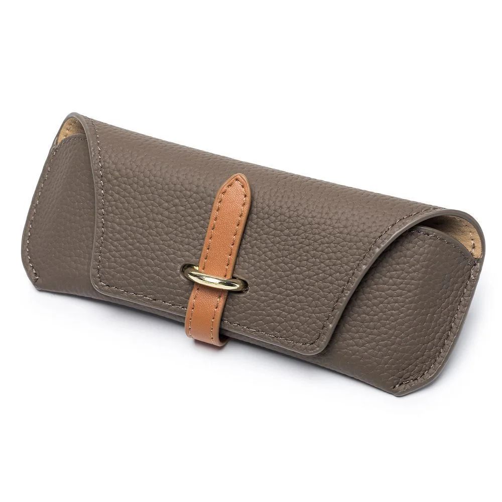 KLASSNUM Luxus Leder Lesebrille Taschen Frau Männer Tragbare Schutzhülle Reise Sonnenbrille Fall Mode Brillen Schutz – Detail 14