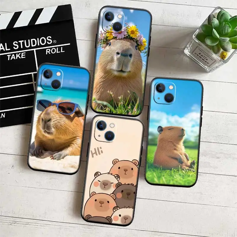 Cartoon Capybara Art Phone Case