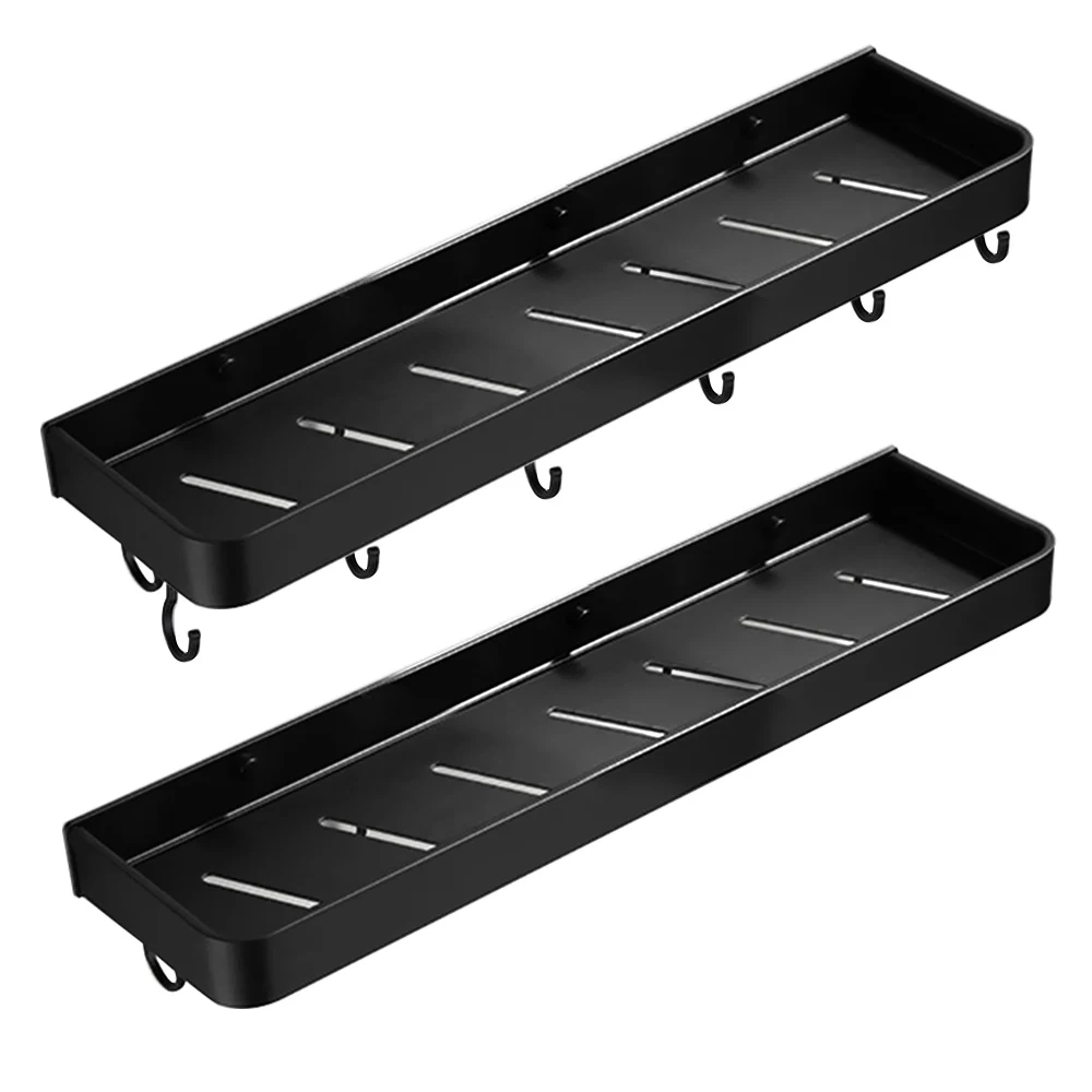 Aluminum Bathroom Storage Shelf Shampoo Towel Rack Corner Shelves