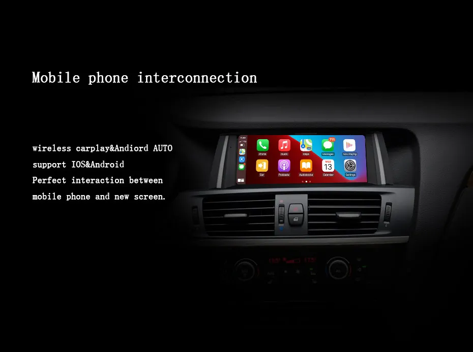 Factory Price 8.8" ID8 Android Carplay For BMW X3 X4 F25 F26 Central Multimedia