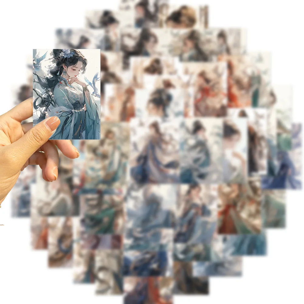 

50 шт., наклейки с изображением древнего персонажа