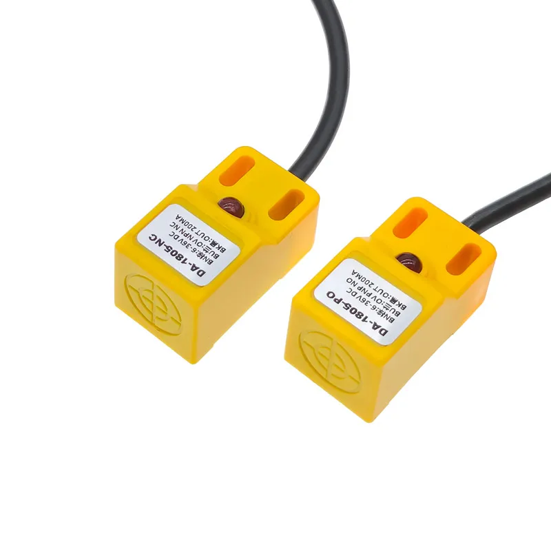 Square Inductive Proximity Sensor - 5mm Detection 90-250VAC 2-Wire Non-Shield Type