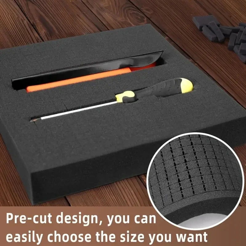 קופסת כלים מוקצרת מראש עם הכנסת פום נפרדת למארז הפליקן ולמארז הקשה, קופסת פום מוקצרת מראש עם צלליות למארגן הכלים