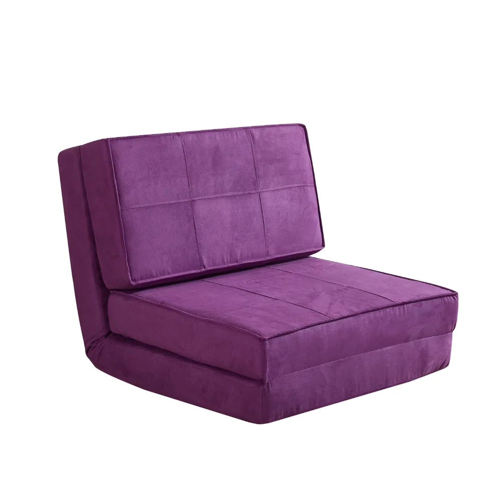 

Ultra Soft Suede 3 Position Convertible Flip Lounge Chair, Berry, Sedentary Comfort, Interior Home, Modern Aesthetic, Bedroom
