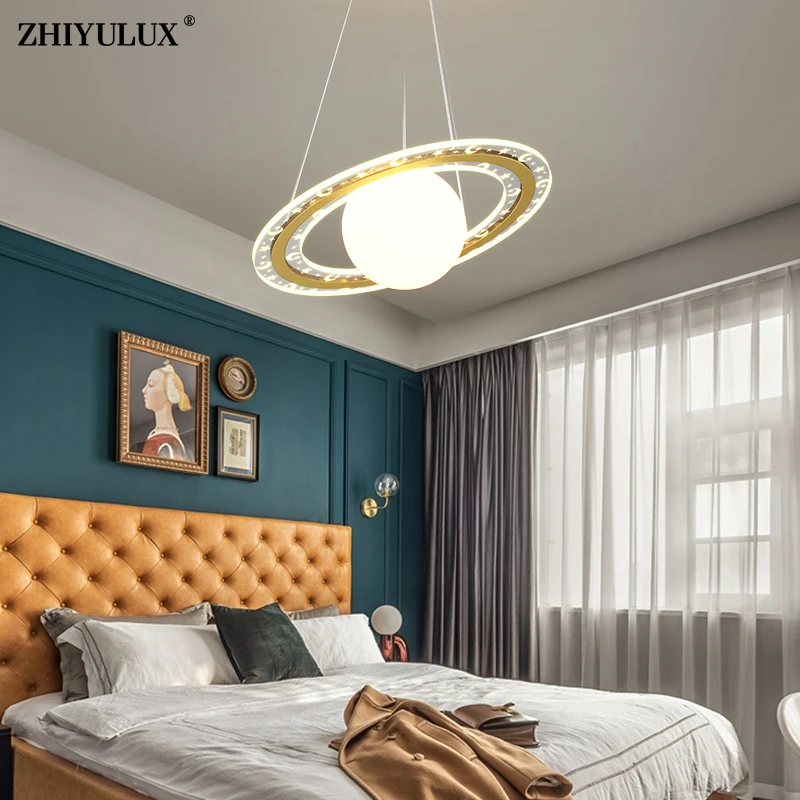 

Люстра Светодиодная с дистанционным управлением, светильник для гостиной, столовой, кабинета, спальни, коридора, бара, комнатное освещение