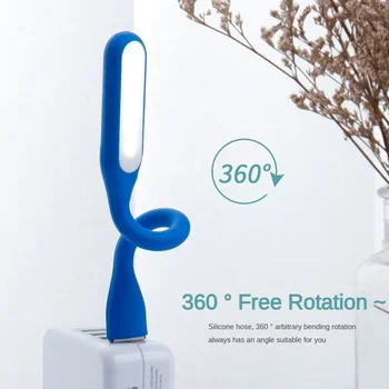 USB 5V LED 독서 램프, 접이식 책 조명, 휴대용 미니 데스크탑 테이블 램프, 어린이 선물, 보조배터리 노트북용 캠핑 야간 조명