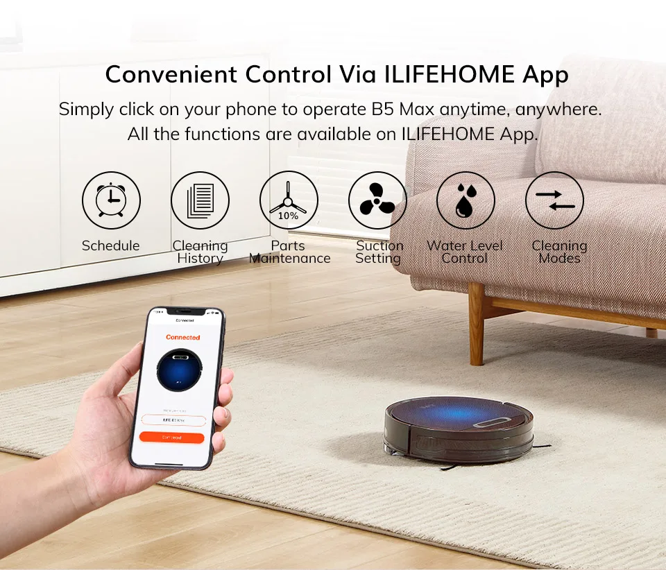 Ilife B5 Max Robot Vacuum Cleaner 