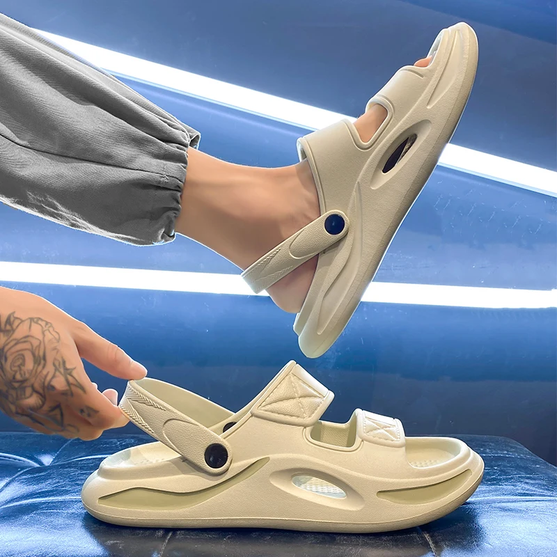 Men's EVA Thick Sole Anti-Slip Sandals Lightweight Comfortable Durable Perfect for Indoor Outdoor Use Multiple Colors Available