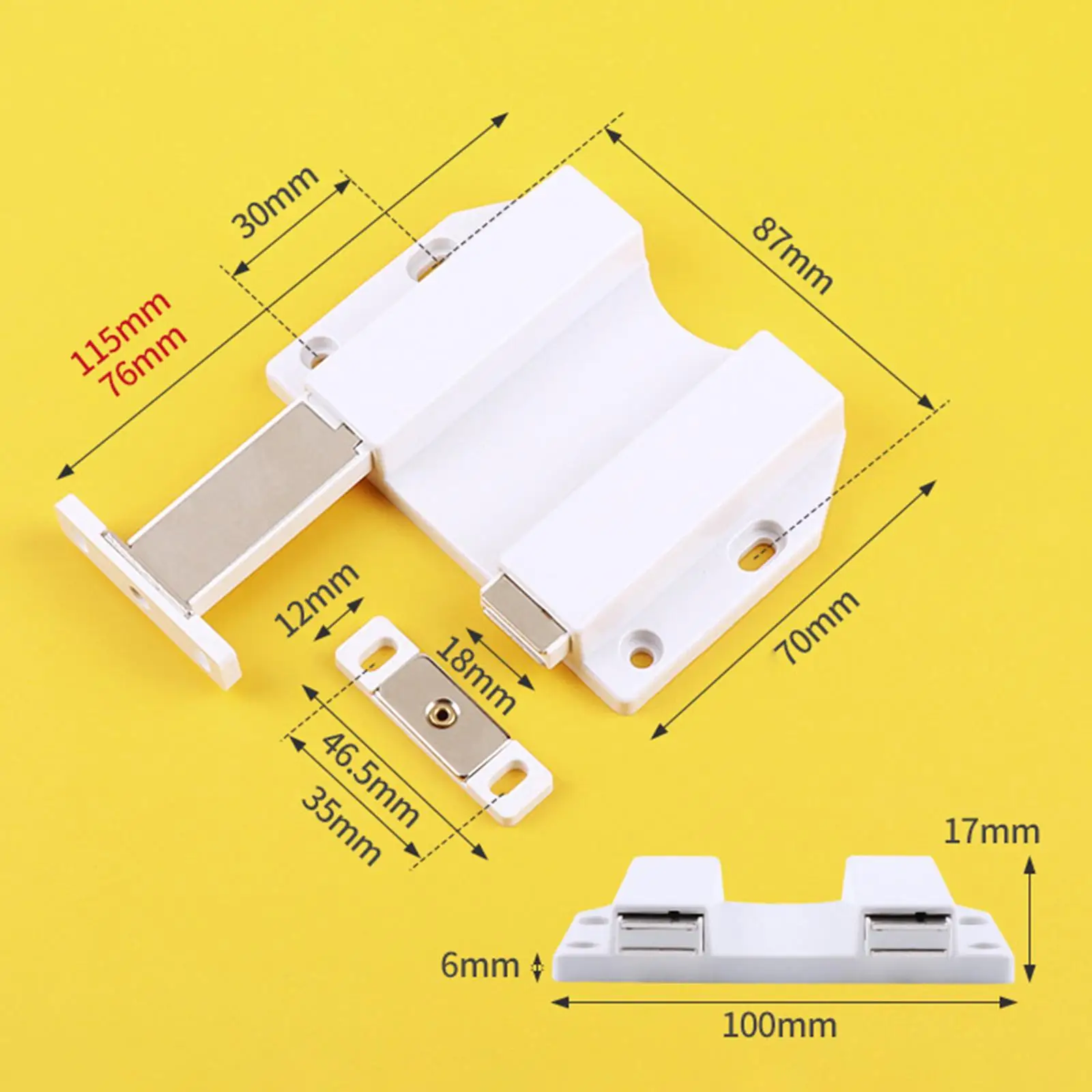 Door Catch for Kitchen Cabinet, Strong Cupboard Closures for Cabinet Latches Cabinet Closer