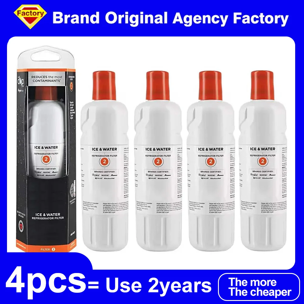 NSF Certified Brand Genuine EDR2RXD1 Refrigerator Water Filter Compatible with W10413645A W10413645 Filter2 469082 469903