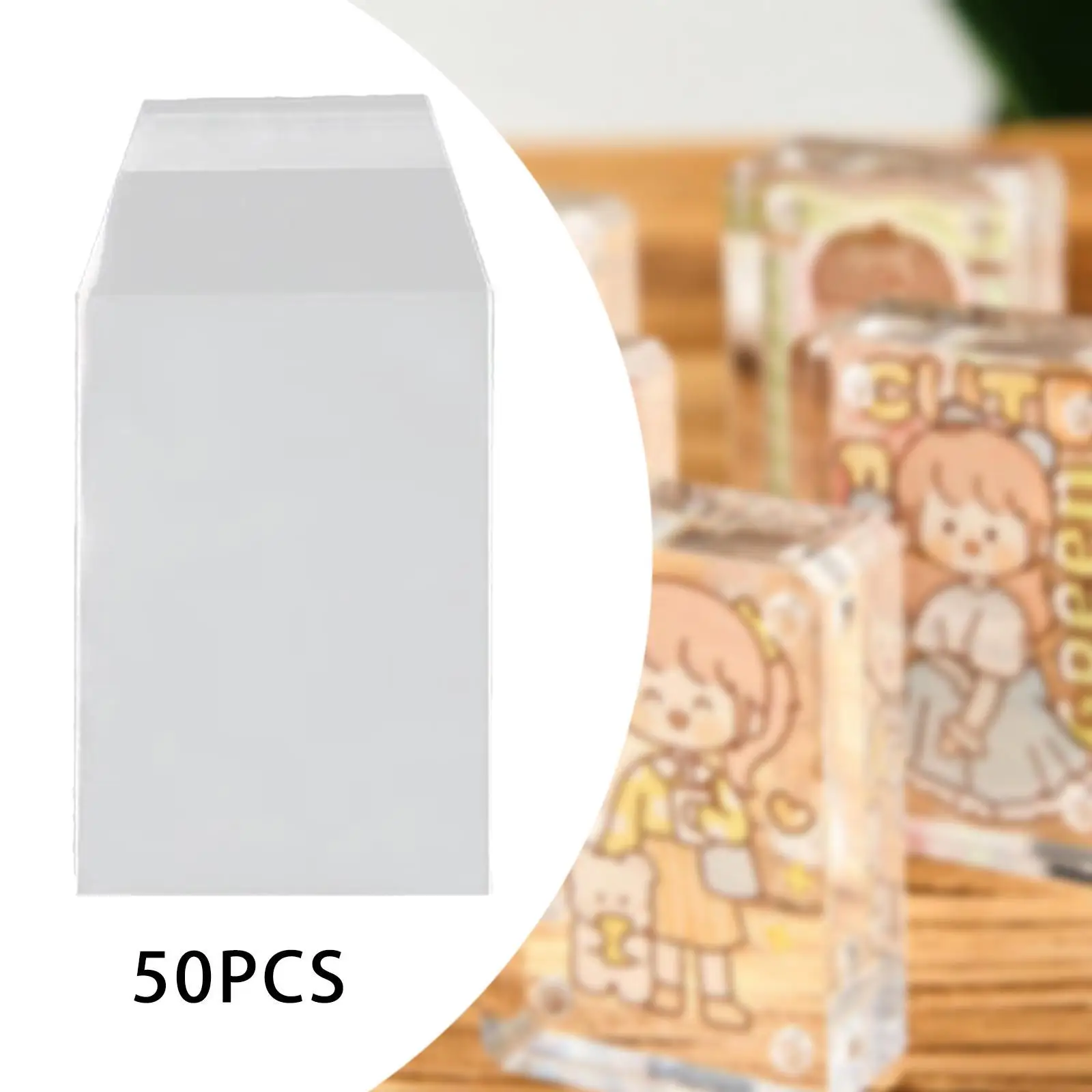 50x Bgs Card Protector Cover Transparent Universal Case Protection Film