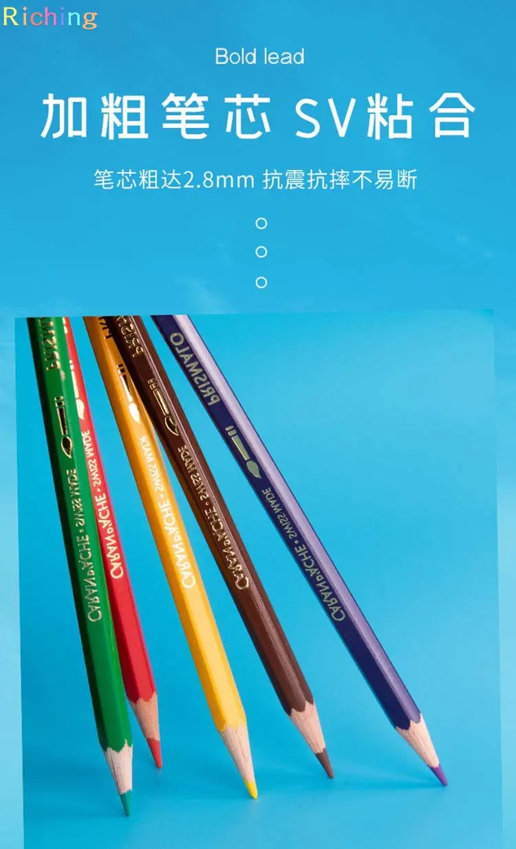 CARAN D&ACHE prisato AQUARELLE ���뼺 �÷� ���� ������ ����, 80 �� ��Ʈ, ����� ������