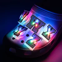 1/26pcs Letter LED Pins for Kids Lighted Shoe Charms Glowing Accessories Shoe Decorations Gifts Sandals Clog Buckles Ornament 5