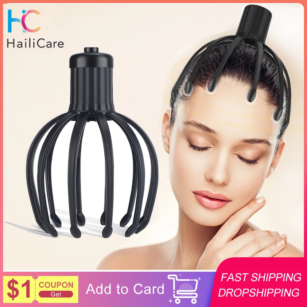 Electric12ClawHeadMassager3ModesVibrationOctopusClawScalp