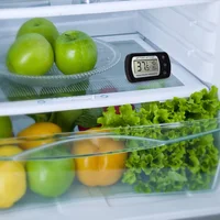 Jauge de réfrigération magnétique à écran LCD, compteur de température pour réfrigérateur, thermomètre de congélateur, outil de cuisine pour réfrigérateur 5