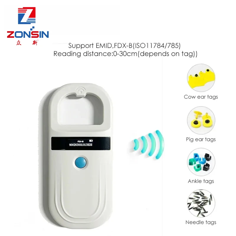 

Цифровой сканер для ID-чипов домашних животных, USB, RFID, 134,2 кГц