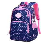 Kid Girl Backpack Student School Bag Fruit Flowers Navy For Children Teenage Schoolbag Primary Waterproof Bookbag Girl Backpack 1