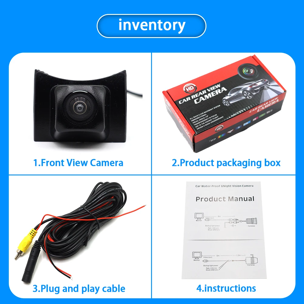 AHD Ultra Clear Night Vision LOGO Parking Front View Camera