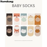 Baby Knee Pad And Floor Socks Set Non-slip Crawling Cushion Infants Toddlers Socks Protector Safety Kneepad 2-piece Set Girl Boy 3