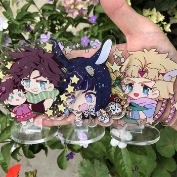 애니메이션 조조 쿠조 조타로 브루노 부첼라티 시저 안토니오 제펠리 코스프레 키체인 피규어 배지 액세서리