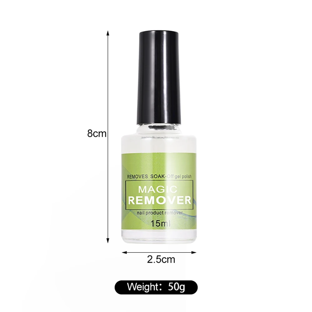 Professional Nail Polish Remover Burst Nail Gel (Don't Hurt Nails) 3 mins Quickly Removes Soak-Off Gel Polish UV Nail Lacquer 5