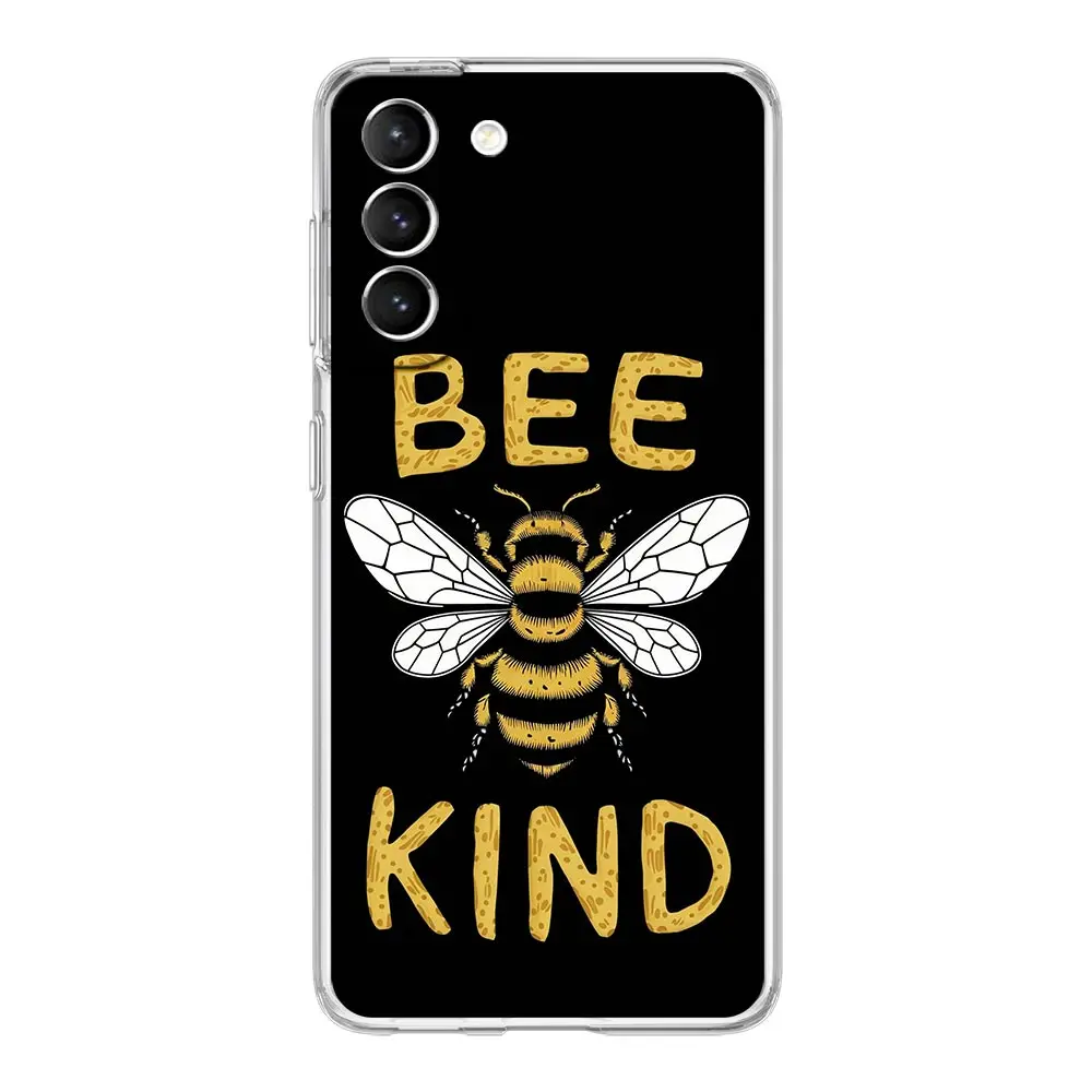 Bee Honey Design Soft Clear Phone Case Cover