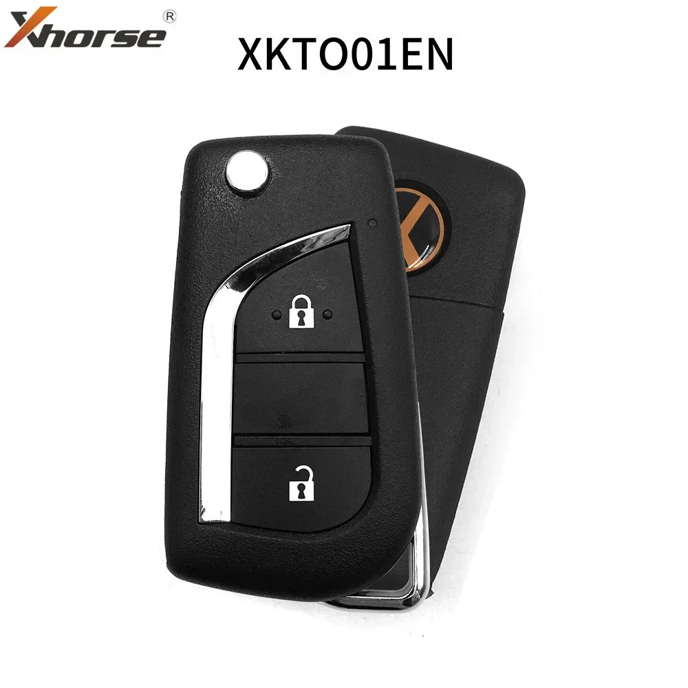 Xhorse VVDI2 Universal Wire/Wireless Remote Car Keys 2/3B for Toyota Style VVDI Key Tool MAX XKTO00/01/10EN XNTO00EN 1/5/10pcs Car Remote Key Car Key