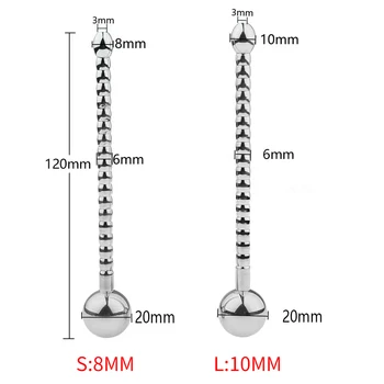 Stainless Steel Urethral Dilators Hollow Penis Plug BDSM Prostate Stimulation Massage Male Masturbator Erotic Sex Toys for Men 6
