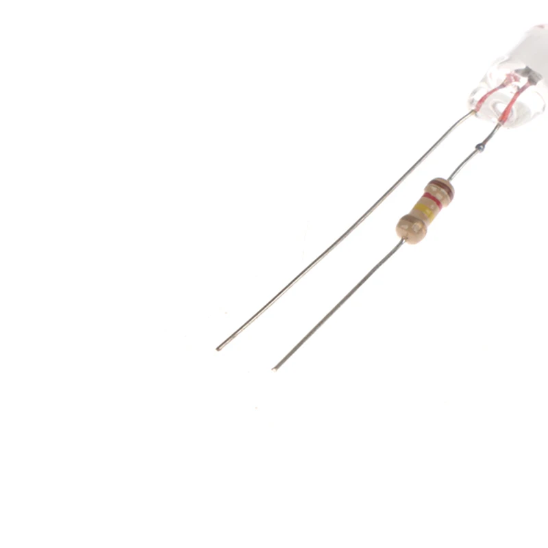 10Pcs Neon Indicator Light Green Red Blue Signs 6mm Neon Lamp Glow 2 Copper Wire 6X13mm Neon Indicator Bulbs