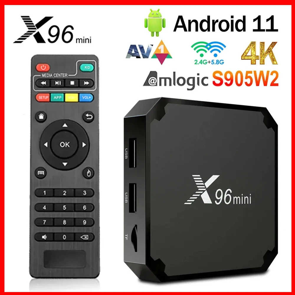 Décodeur Smart TV X96Q Plus,Android TV Box 2023,AllWinner H616,4K