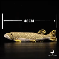 Esox Lucius High Fidelity Anime Cute Plushie Northern Pike Plush Toys Lifelike Animals Simulation Stuffed Doll Kawai Toy Gifts 2